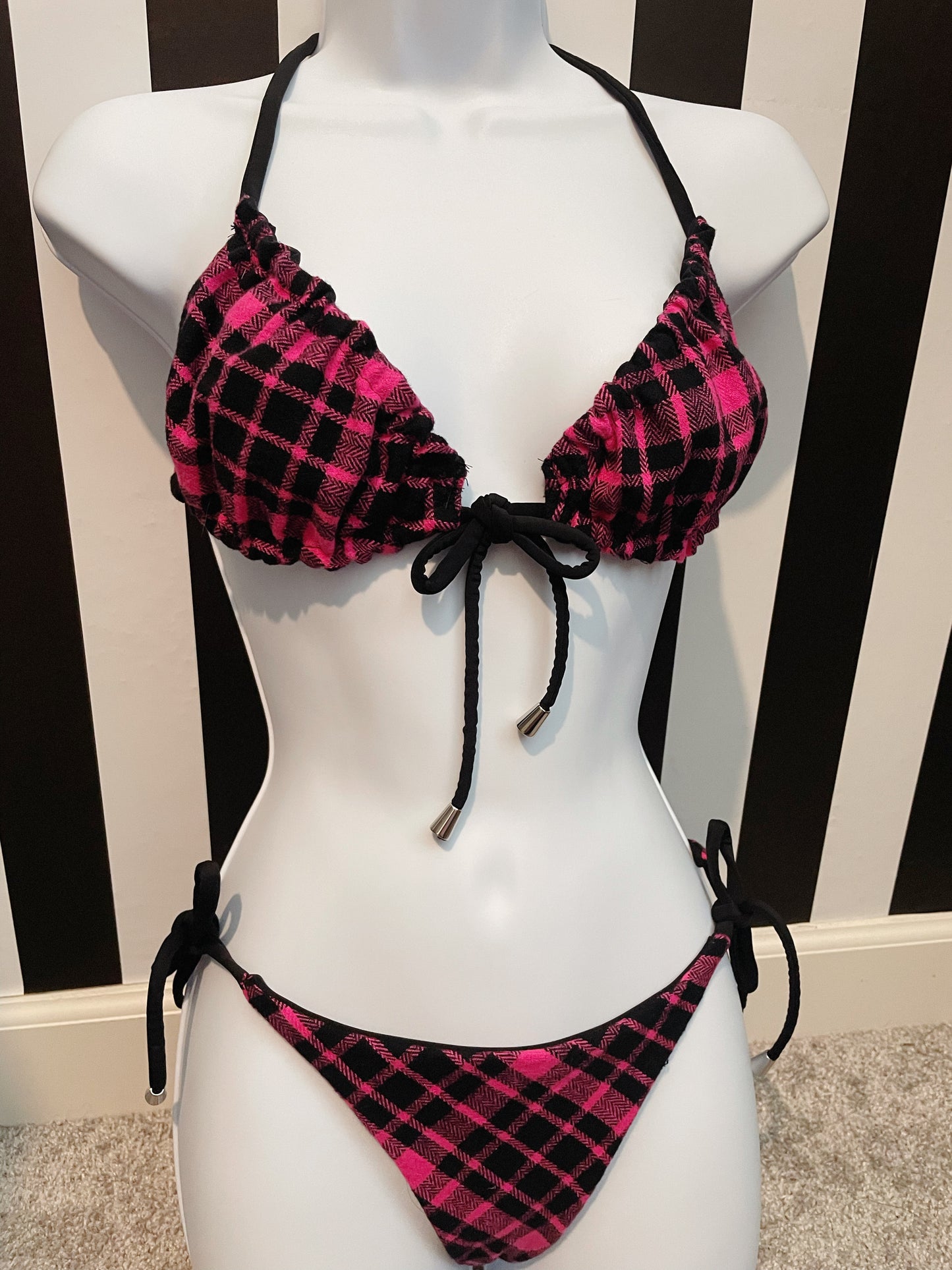 Plaid Babe Bikini Top