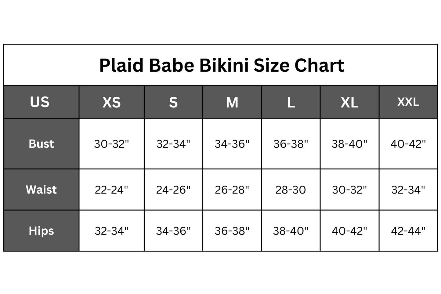 Plaid Babe Bikini Top