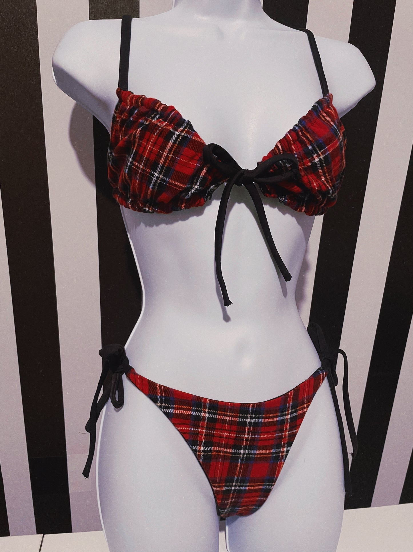 Plaid Babe Bikini Top
