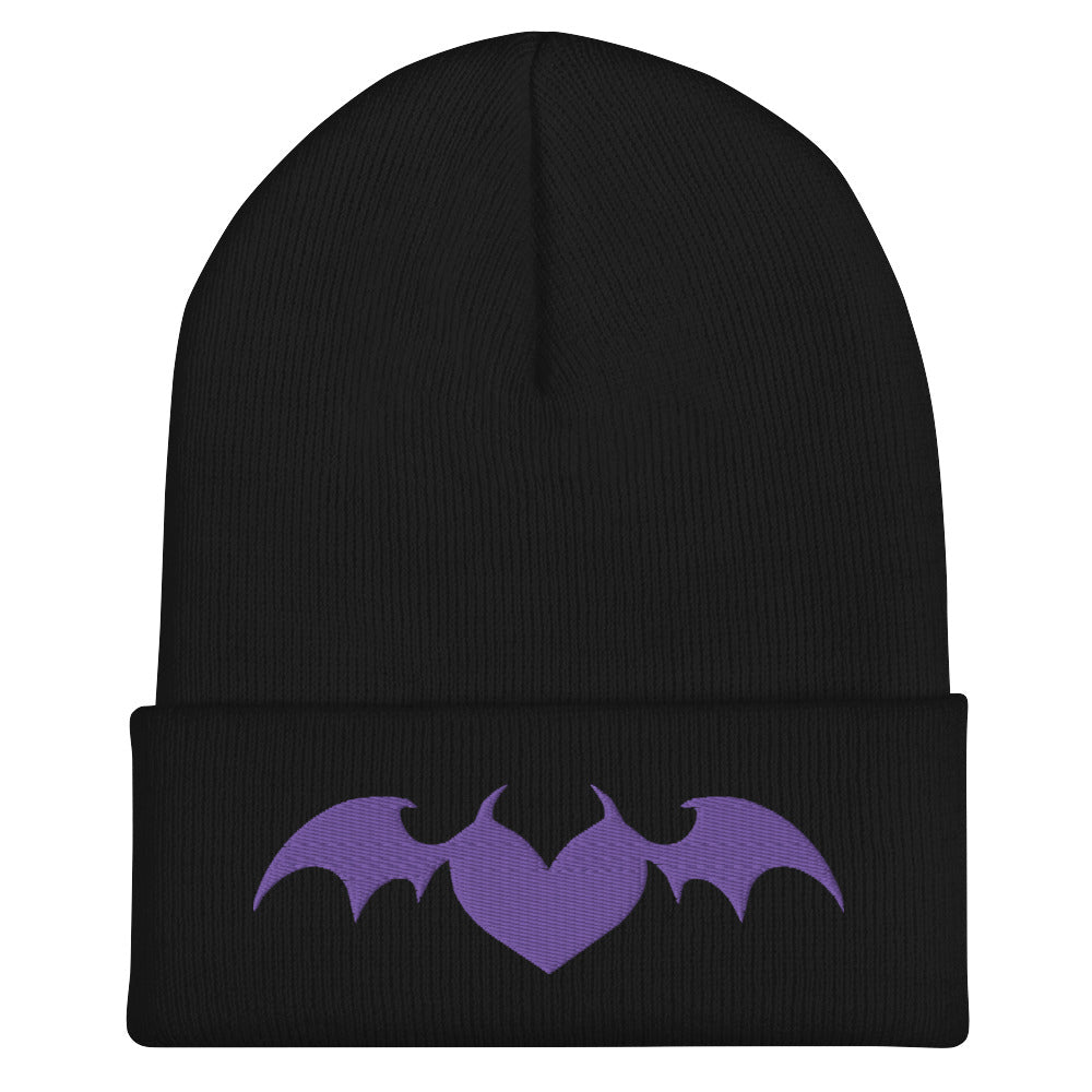 Purple Heart Cuffed Beanie