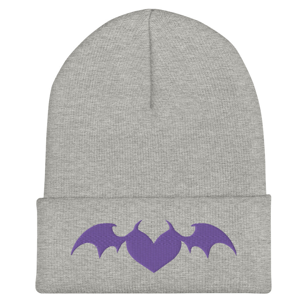 Purple Heart Cuffed Beanie