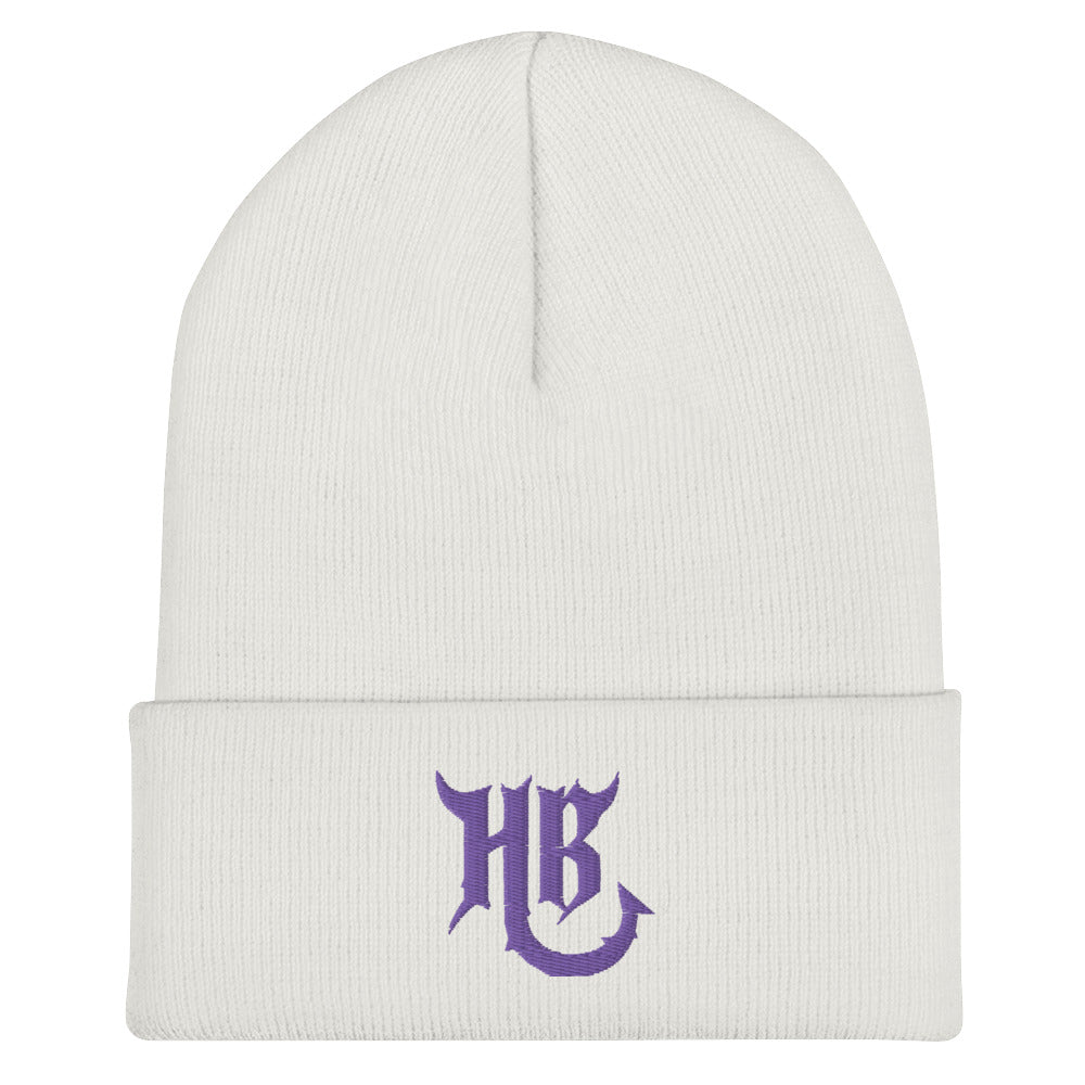HB Purple Cuffed Beanie