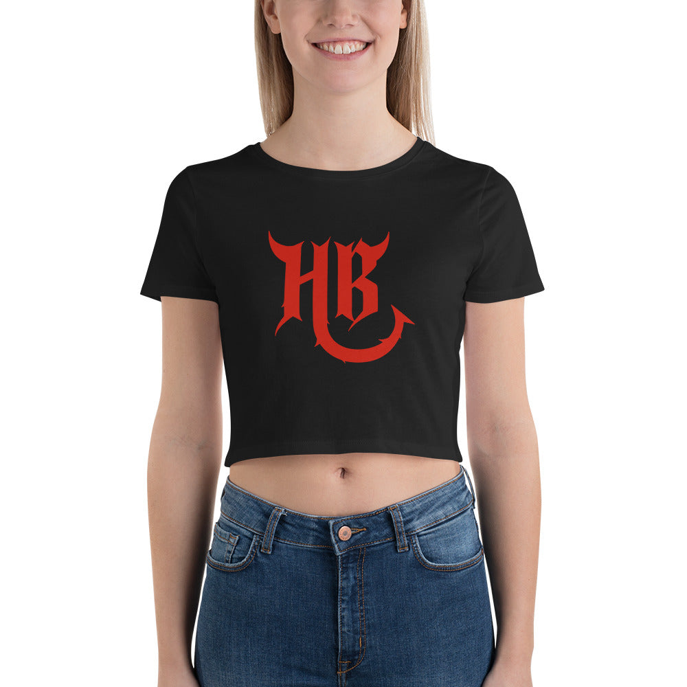 HB Red Logo Women’s Crop Tee