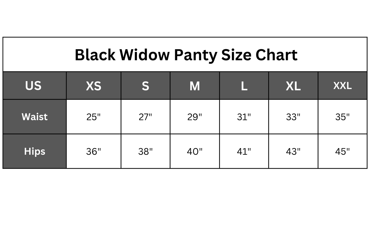 Black Widow Panty