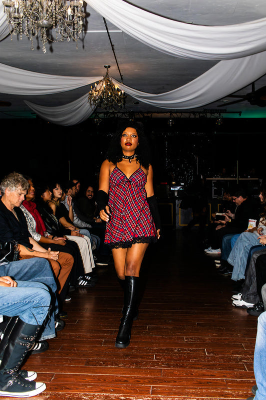 Plaid Babe Slip Dress