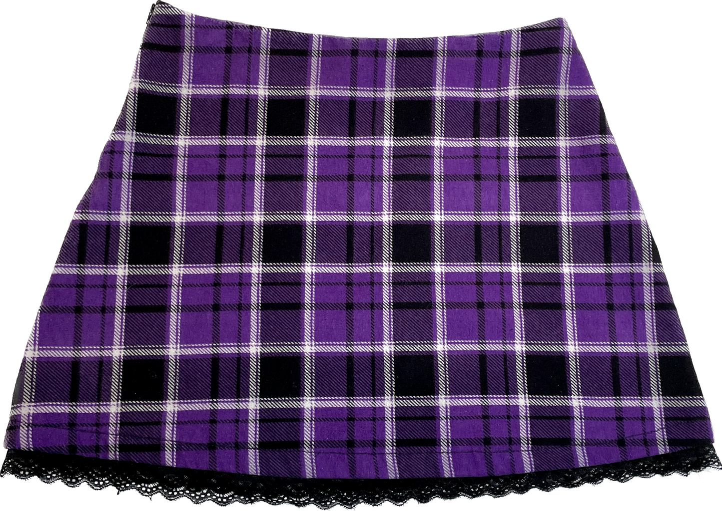 A-Line Plaid Skirt