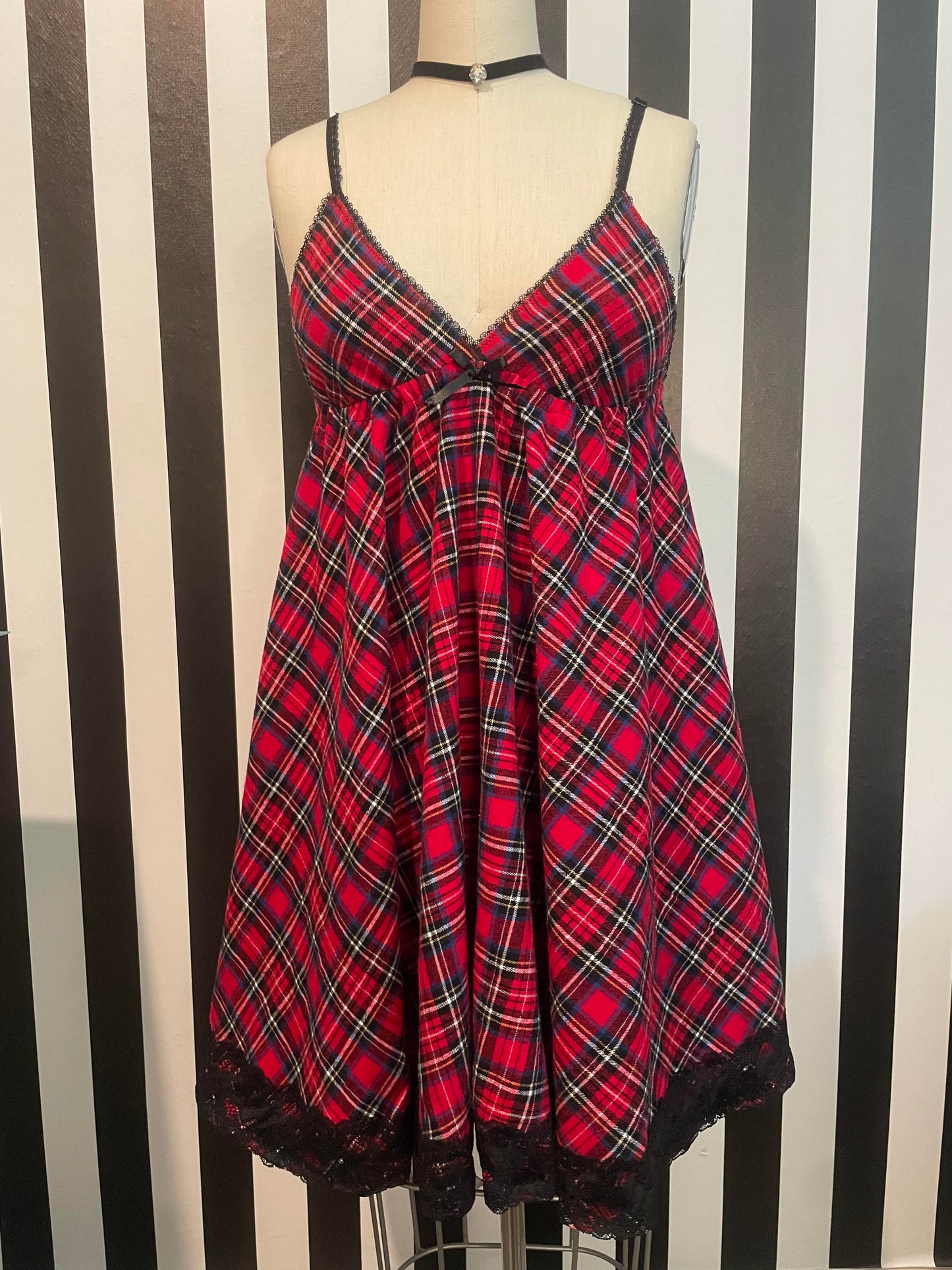 Plaid Babe Slip Dress