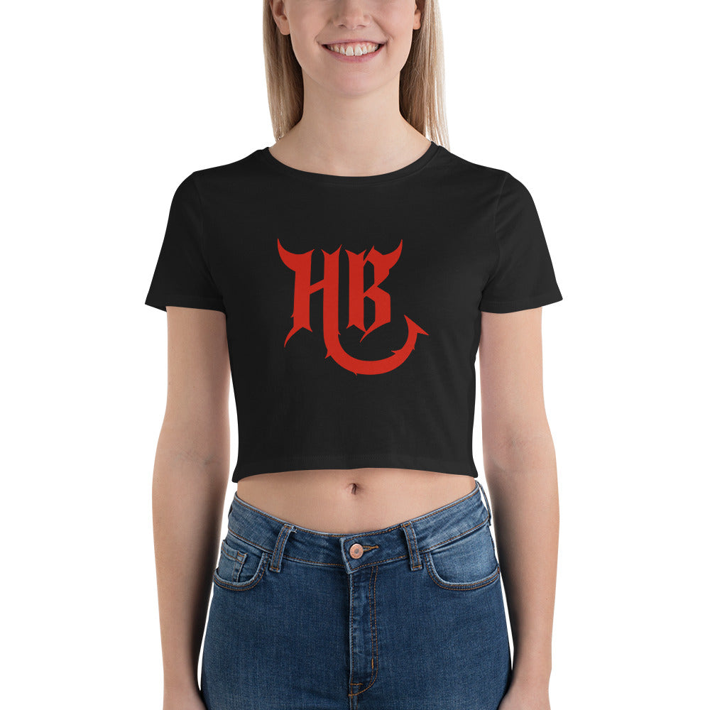 HB Red Logo Women’s Crop Tee