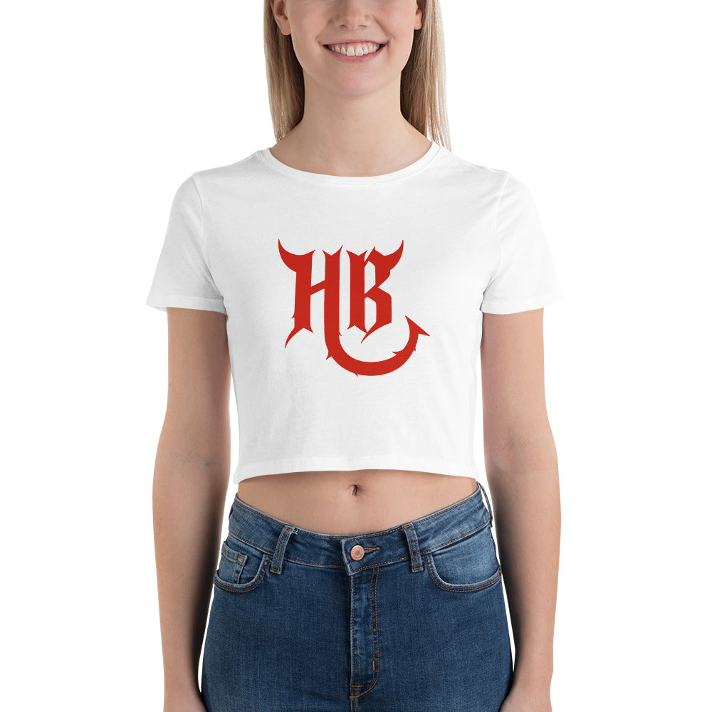 HB Red Logo Women’s Crop Tee